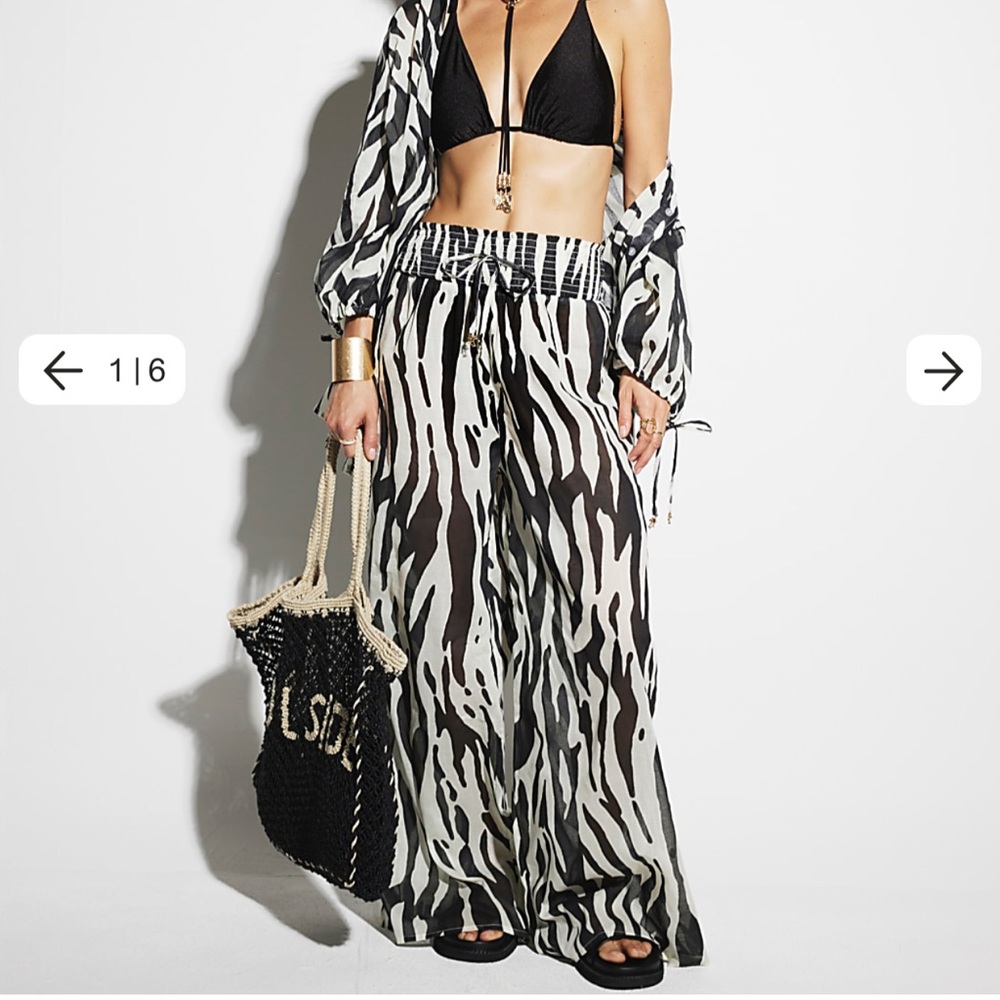 Zebra print trousers